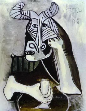 El rey de los minotauros 1958 Pablo Picasso Pinturas al óleo